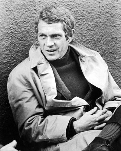 wearing raincoat \u0026 polo neck 8x10 photo 