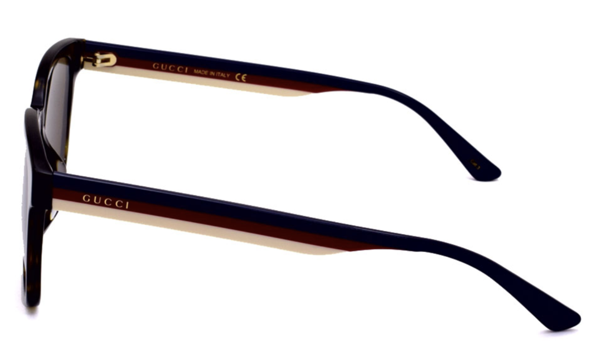 Authentic Gucci GG0848SK 003 Sunglasses Havana Tortoise Brown – New New GUCCI GG0848SK 003 54mm Brown Havana Web Square  main image 2
