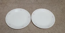 Corelle ENGLISH BREAKFAST Set of 2 Dinner Plates 10-1/4" Ivory Pink Blue