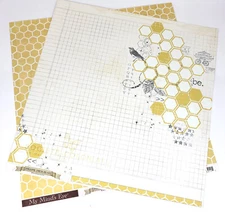 4 My Mind's Eye BE AMAZING 12x12 Double Sided Cardstock Scrapbook Papers #HYH111