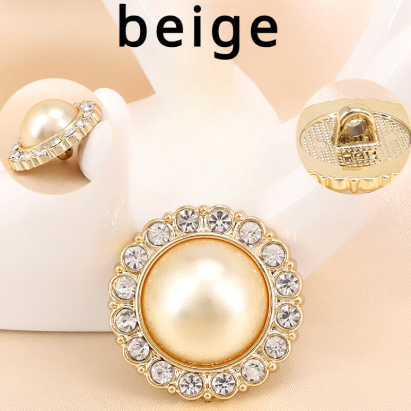 ダイヤモンド加工(ハンドメイド) 6X DIY Glitter Round Rhinestone Buttons Diamond Craft for Overcoat