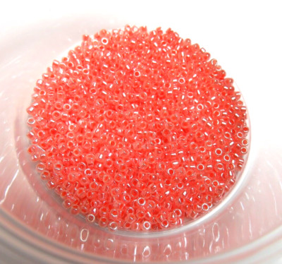 11/0 DELICA ~ DB 235 ~ SALMON LUSTER ~ 7 Grams ~  GLASS SEED BEADS