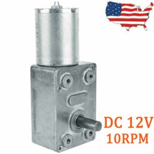 Gear Box DC 12V Reversible High Torque Turbo Worm Reduction Electric Motor 10RPM