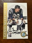 Gino Marchetti Signed Ron Mix HOF 72 Postcard Plaque Auto Baltimore Colts Texans