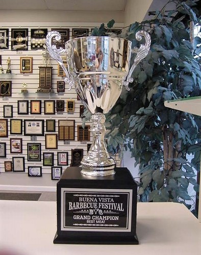 BBQ COOK OFF 16 YEAR PERPETUAL SILVER METAL CUP AWARD TROPHY ELEGANT J-MCJ3S * - Picture 3 of 4