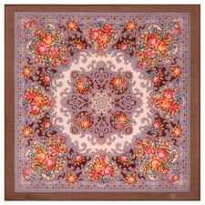 Spring Days Awakening Wool Pavlovo Posad Shawl 1879-16                       