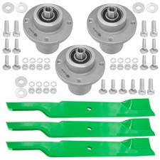 48" Deck Spindles Assembly w/ Blades  Bolt for Dixie Chopper Zee 2 2348 2348HP