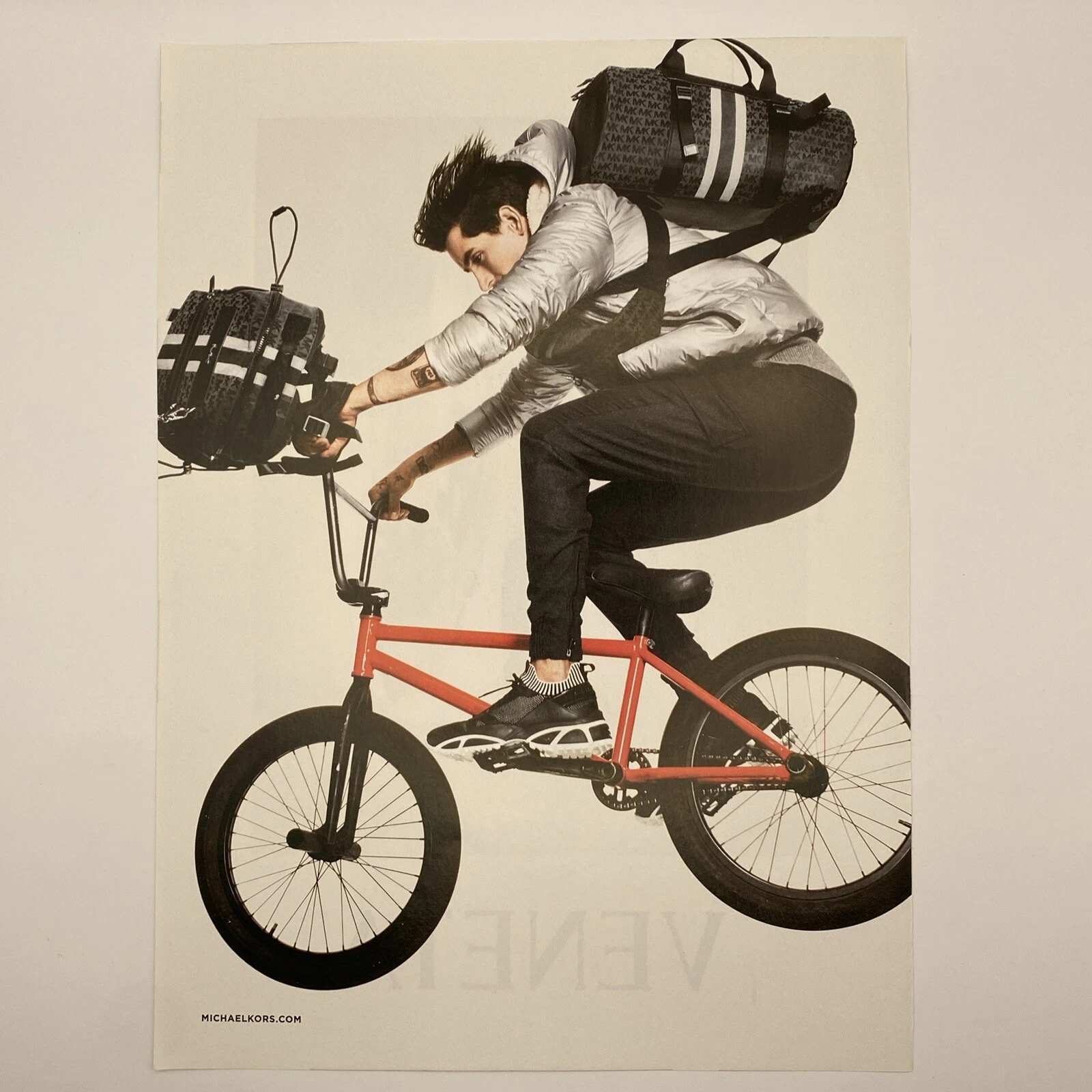 2019 Bottega Veneta 2 pagine STAMPA ANNUNCIO autunno Augusta Alexander oro Lamborghini arte