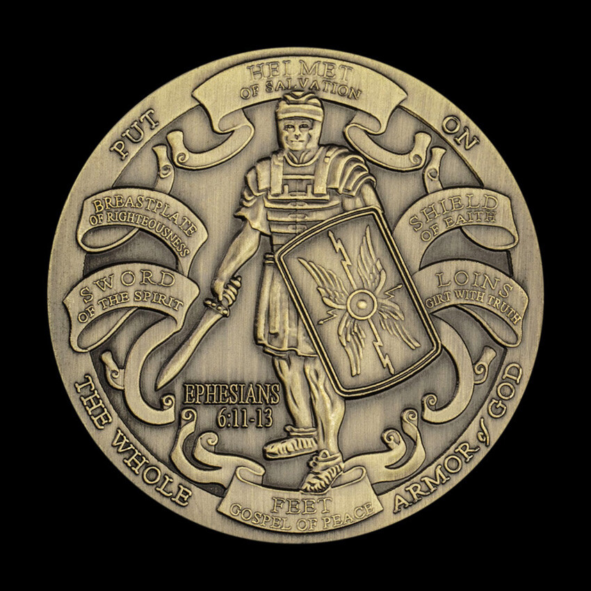 Ephesians 6:103-12 Coin Commemorative Souvenir Armor Of God Challenge