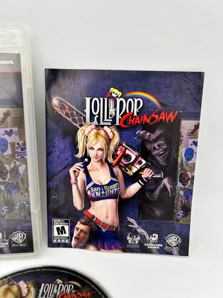 LOLLIPOP CHAINSAW Sony PlayStation 3 PS3 CIB Complete Box Manual Tested - Image 4 of 4