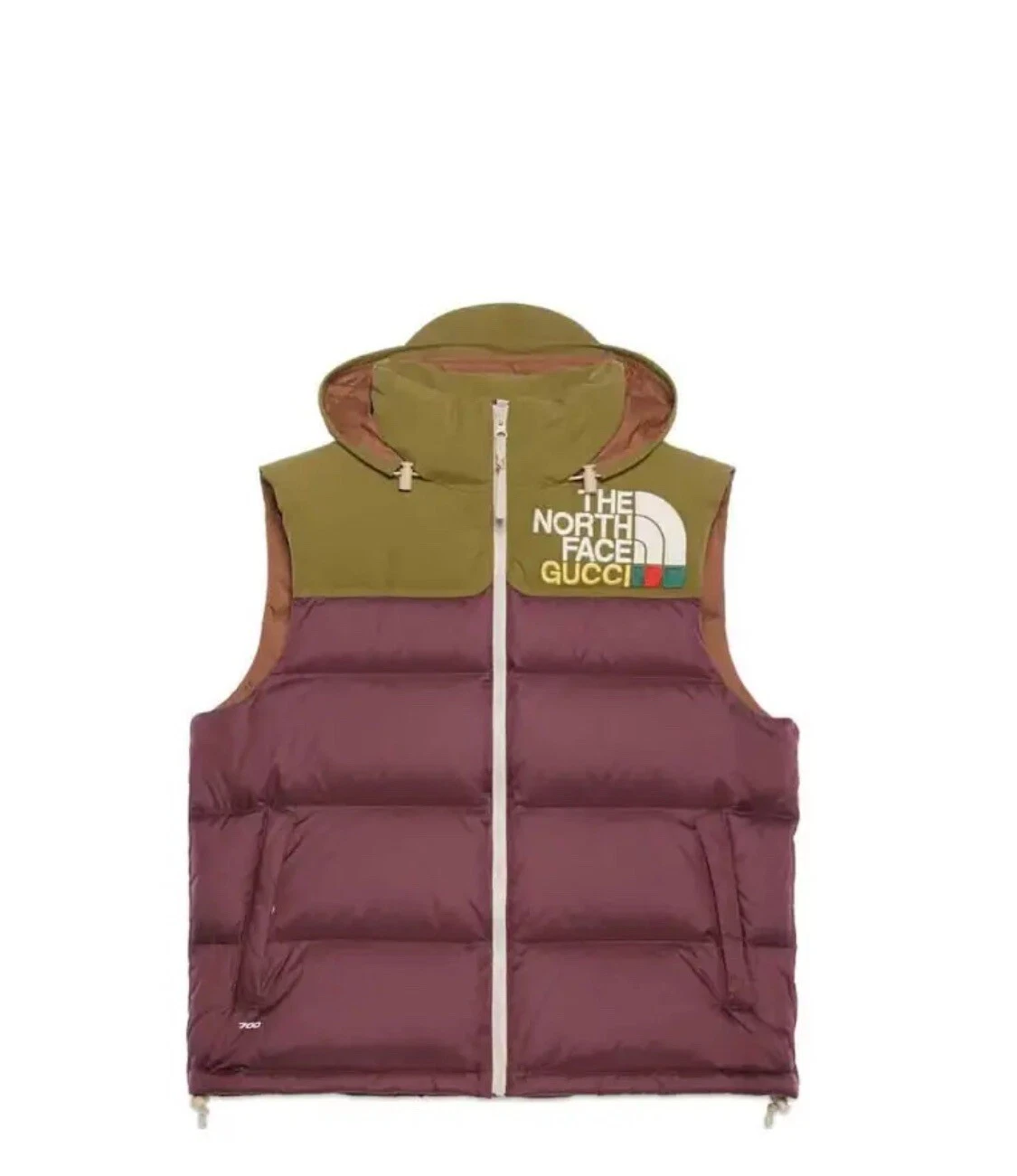 Gilet imbottito The North Face x Gucci verde bordeaux Wmns L NUOVO chiedere spedizione gratuita
