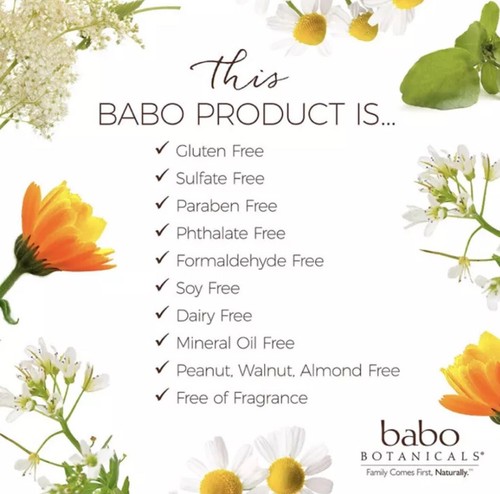 Babo Botanicals Baby Skin Mineral Sunscreen SPF 50 3 oz. Sunscreen - Picture 4 of 5