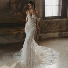 Wedding Dress for Bride Lace Appliques Sweetheart Off the Shoulder