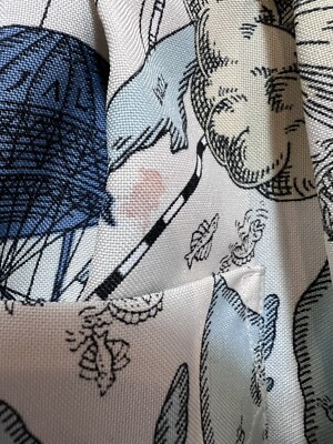 Vintage JAL Airlines Yoshie Inaba Apron Map Travel Print | eBay