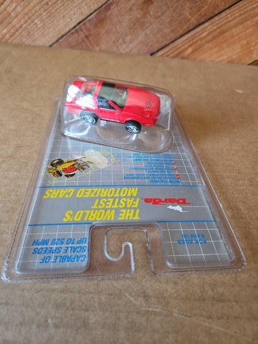 1996 Darda Pull-Back Self Winding Diecast Red Corvette Car MOC NEW NOS G4 - Picture 4 of 5