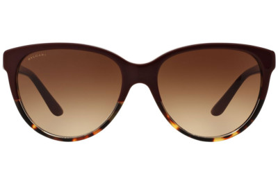 BVLGARI レディース Bvlgari Womens BV 8166B 5370/13 Burgundy Tortoise Sunglasses New