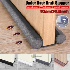Under Door Bottom Seal Strip Stopper Twin Door Draft Guard Stopper Soundproof US