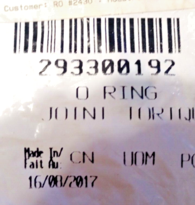 Can-Am Rubber O-Ring NOS 293300192 (L-10,180) | eBay