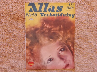 CLARA BOW Front Cover 1932 Greta GARBO Dorothy JORDAN