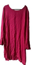 JustFab Dress Pink 3X Zip back