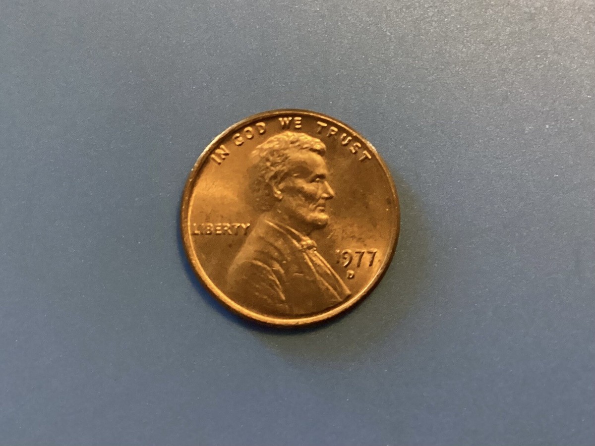 1977 D Lincoln Memorial Penny Error (DDO) Doubled Die Obverse