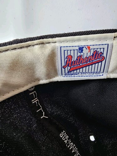 Cappello snapback vintage anni 90 nuova era modello professionale Baltimore Orioles lana nero 7 1/2 - Foto 6 di 7