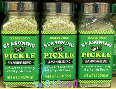 3 Bottles Trader Joe's Seasoning In A Pickle Seasoning Blend 2.3 oz Each Bottle
