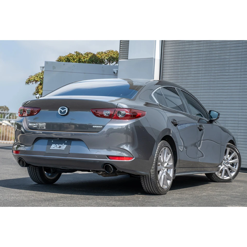 Sistema de escape trasero eje tipo S Borla 11982BC para Mazda 3 2019-24 2,0 L 2,5 L Foto 2 de 4