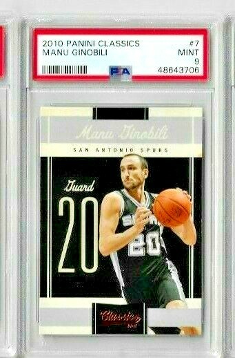 2010 Panini Classics Manu Ginobili PSA 9
