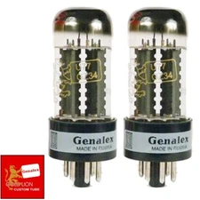 Brand New In Box Matched Pair (2) Genalex GZ34 5AR4 U77 Rectifier Vacuum Tubes