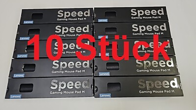 10 Stück Lenovo Gaming Speed Mauspad Mouse Pad M Schwarz GXY0K07130 35x25cm -