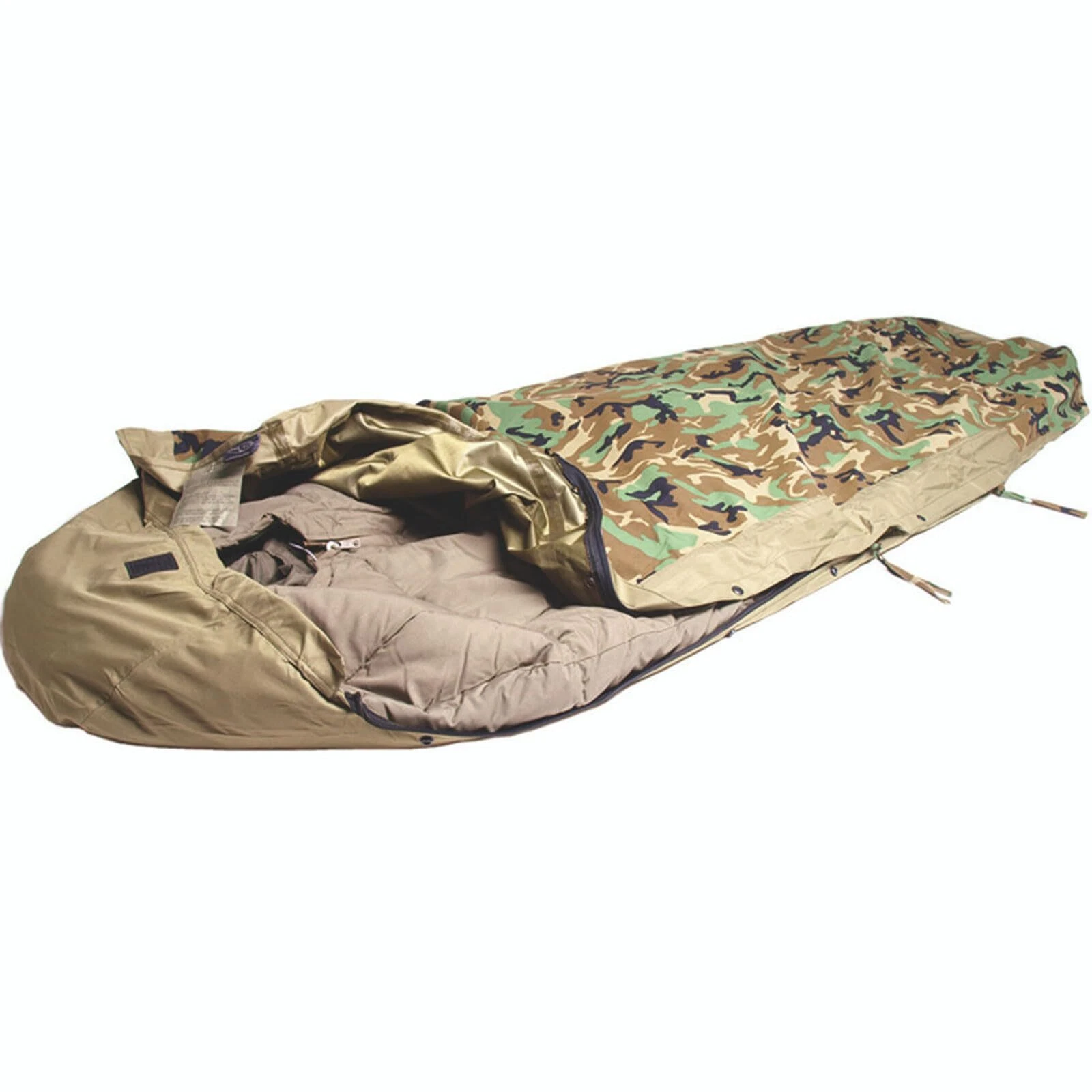 New Mil-Tec Woodland Camo Sleeping Bag C 14115020