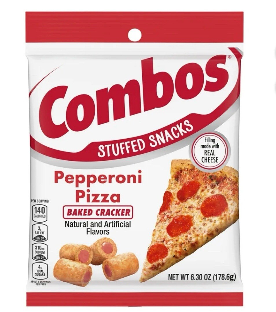 Combos Relleno Snack Pepperoni Pizza 178,6 gramos Importación EE. UU. Combos Pepperoni Pizza