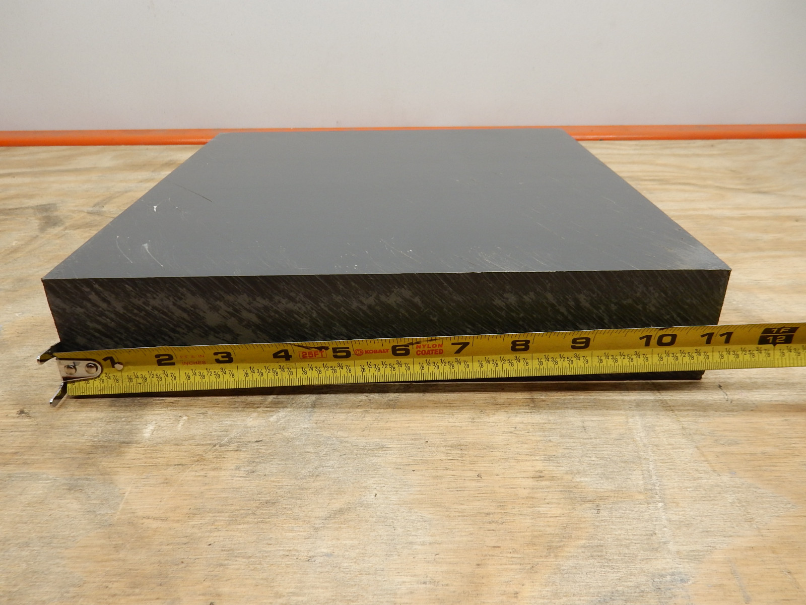 PVC Plastic Block Raw Stock CNC Machinable 11 1/4" x 11 1/4" x 2 1/8