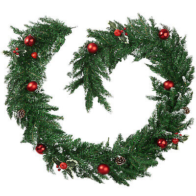 porta rosso bianco verde argentado italiano Buon Natale Festone natalizio Ghirlanda natalizia per porta scale bianco rosso