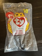 McDonald's Happy Meal Toy - TY Teenie Beanie Babies 10 Zip The Cat SEALED