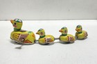 Unbranded Wind Up Tin Toy Yellow Multicolor Duck Train Mother Ducklings — photo 6
