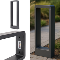 Led Pollerleuchte Wegeleuchte 50Cm 7W IP54 Schwarzgrau Anthrazit Garten