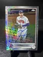 2022 Topps Chrome Logofractor Edition - Freddie Freeman On Card Auto #CA-FF