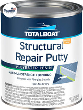 Polyester Structural Repair Putty - Marine Grade Long Strand Fiber Fiberglass Re