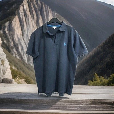 herren polo shirt kurzarm L blau US Polo