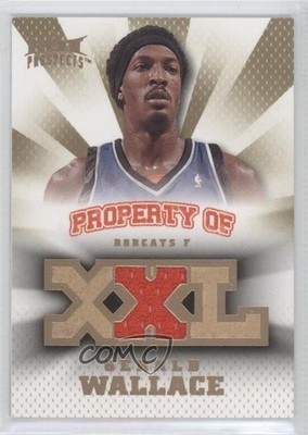 2008 Fleer Hot Prospects Property Of Materials 44/199 Gerald Wallace #PO-GW 0c2