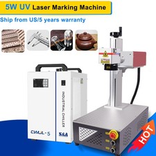 CRS 5W 355nm UV Laser Marking Engraver Machine Water Cooling 110*110mm US