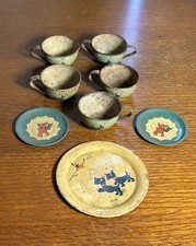 Vintage Kids Playset Essex Enamelware cup and plates
