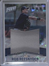 2016 Panini Father's Day Jumbo Memorabilia Cracked Ice 11/25 Rob Refsnyder 0hd6