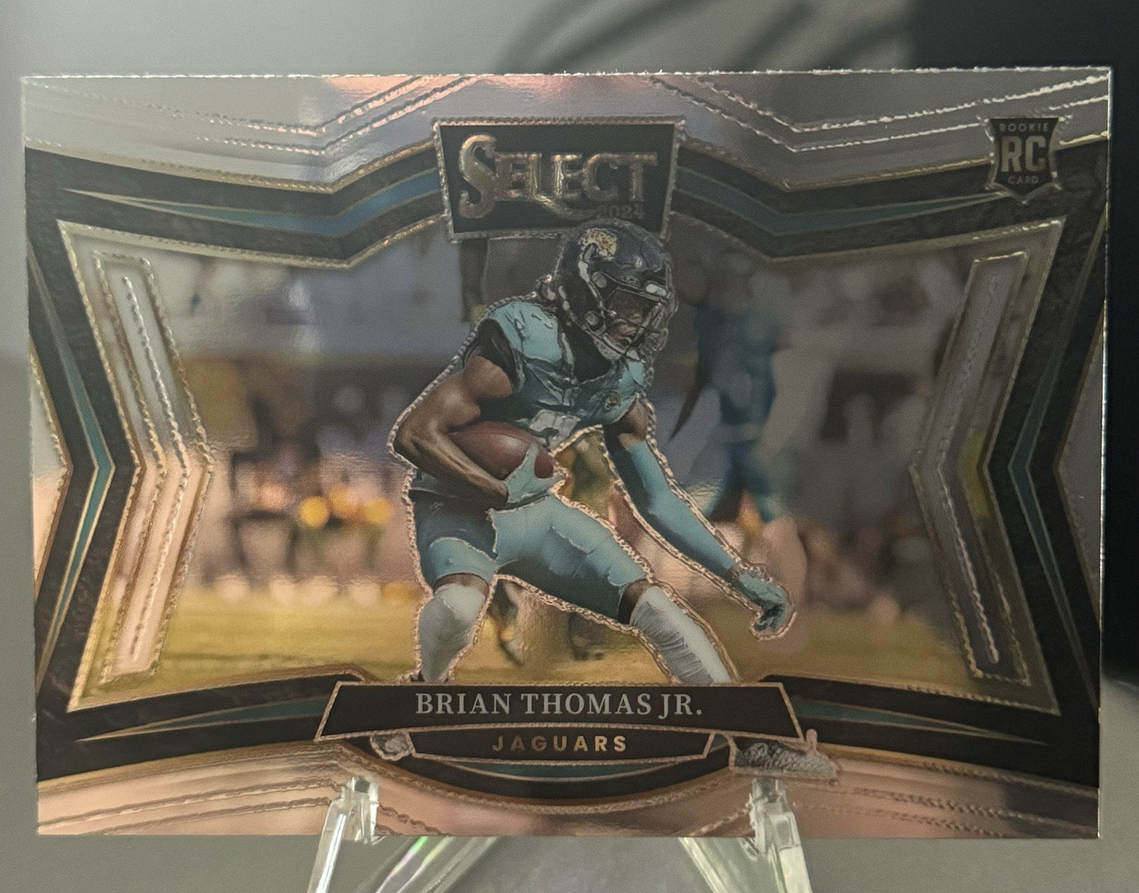 Brian Thomas Jr. RC 2024 Panini Select Football Field Level Silver Prizm #412