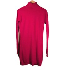 Boohoo Women's Red Size 6 Sweater Dress Long Sleeve Valentines Holiday Party