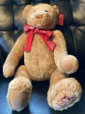 FAO Schwarz Brown LARGE Jointed Teddy Bear - Plush 24" 2000 Stuffed Animal - NEW