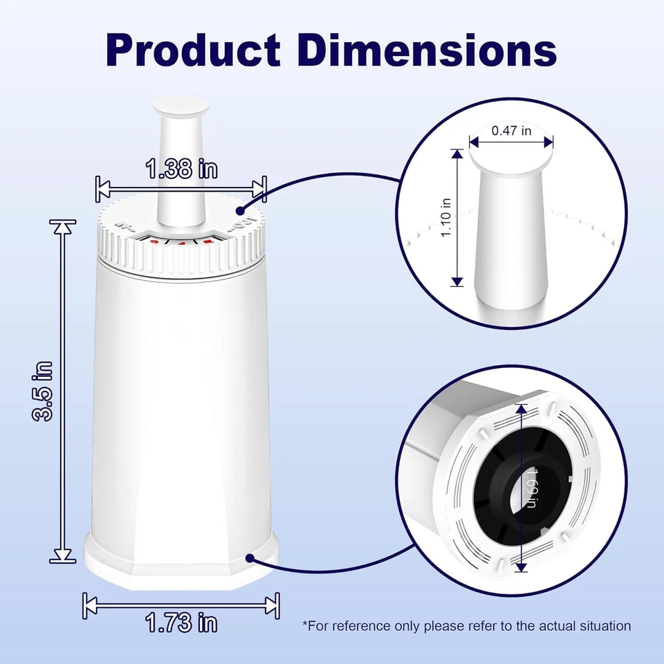 Pack de 4 filtros de agua compatibles con Breville BES880 Foto 2 de 4