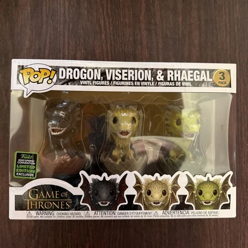Funko POP! Game of Thrones: Drogon, Viserion, & Rhaegal (2020 Spring Convention)